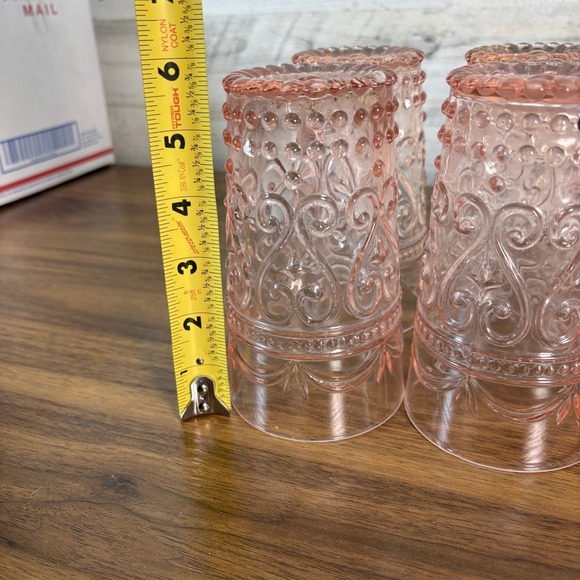 The Pioneer Woman Amelia Glasses Zafferano Provenzale 16oz Tumblers Lot of 6 - Picture 7 of 7